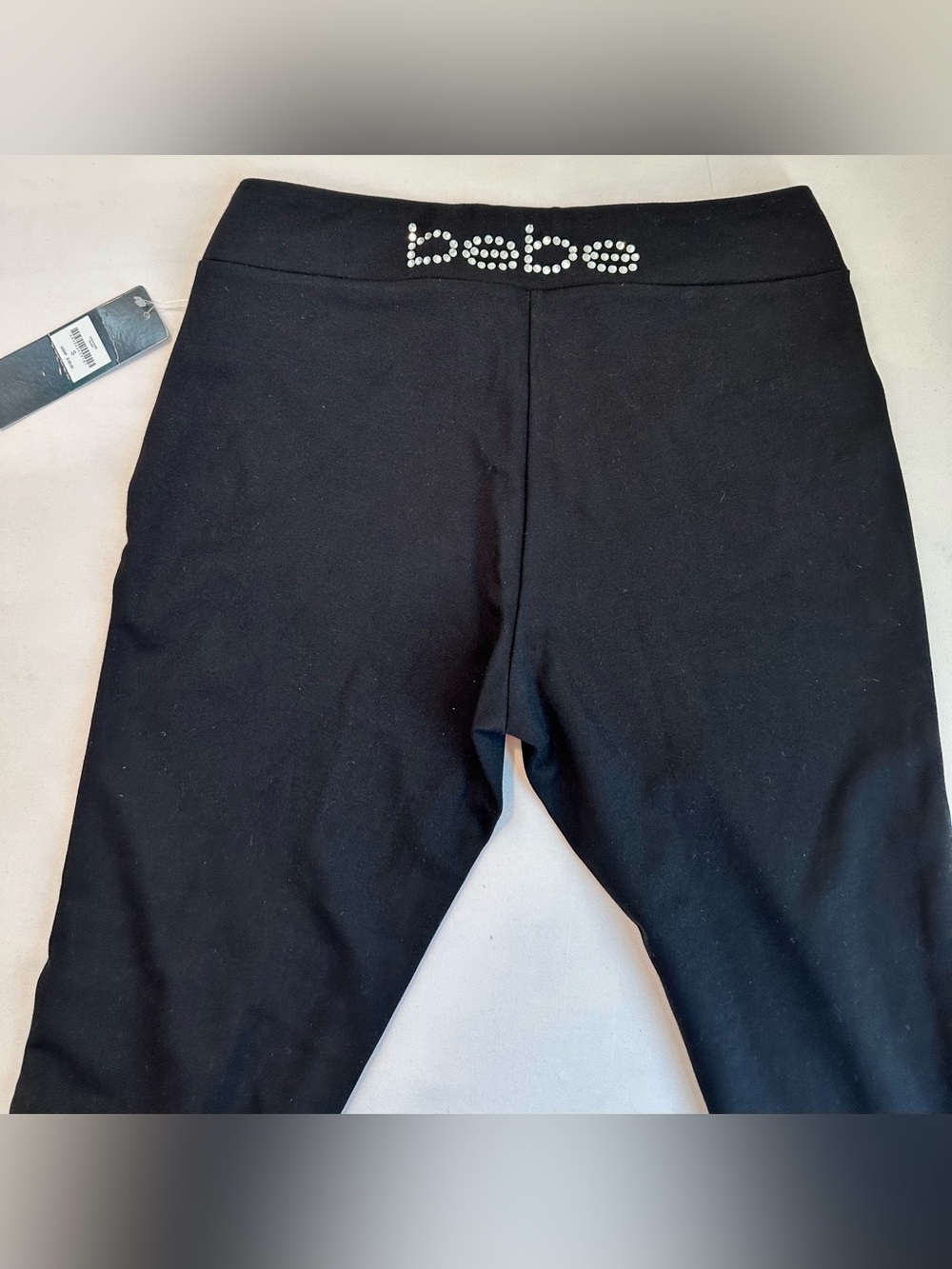bebe Black Skinny Ponte Pants - Picture 2 of 3